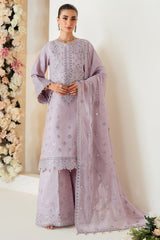 Berry | 3 Pc Unstitched Suit Embroidered Raw Silk Luxe By Alizeh