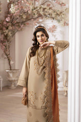 3-PC Unstitched Embroidered Chikankarri Plain Lawn Freesia By Panache | D03