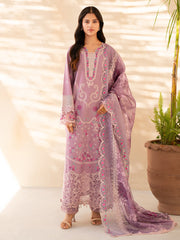 3-PC Unstitched Embroidered Lawn Jahaan By Rajbari | SILA