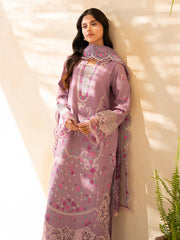 3-PC Unstitched Embroidered Lawn Jahaan By Rajbari | SILA