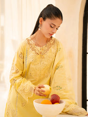 3-PC Unstitched Embroidered Lawn Jahaan By Rajbari | ORIYA