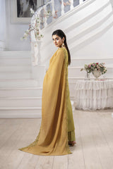 3-PC Unstitched Embroidered Chikankarri Plain Lawn Freesia By Panache | D06