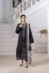 3-PC Unstitched Embroidered Chikankarri Plain Lawn Freesia By Panache | D07