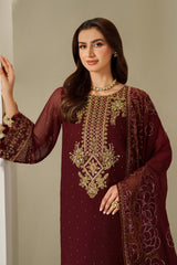 3-PC Unstitched Embroidered Chiffon Reena By Alizeh | AF-HM-4047-Kavya
