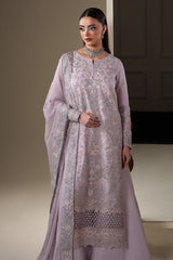 MIRA | 3Pc Unstitched Suit Luxury Chiffon Nouvelle By Emaan Adeel