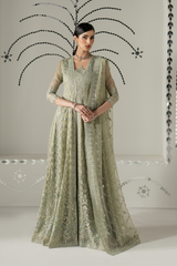 3Pc Embroidered Organza Hand Embellished Unstitched Suit Gulbahar By Levish Premium