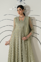 3Pc Embroidered Organza Hand Embellished Unstitched Suit Gulbahar By Levish Premium
