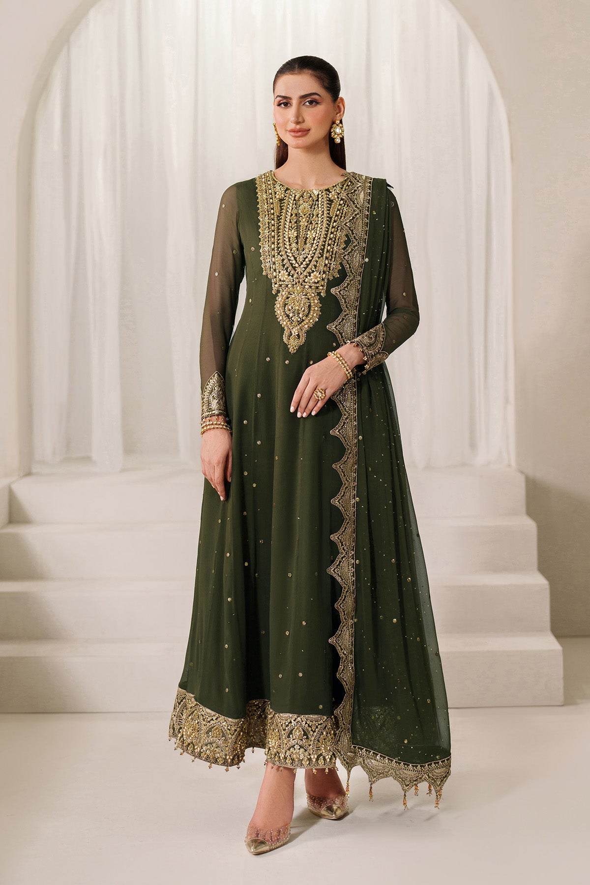 3-PC Unstitched Embroidered Chiffon Reena By Alizeh | AF-RHM-V05-D5-01