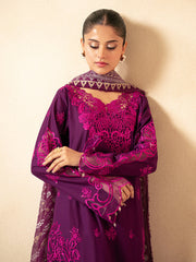 3-PC Unstitched Embroidered Lawn Jahaan By Rajbari | NORA