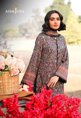 AJUUB-09 | 3Pc Unstitched Lawn Suit Vol 1 Prints By Asim Jofa