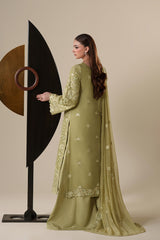 NOLA | 3Pc Unstitched Suit Luxury Chiffon Nouvelle By Emaan Adeel