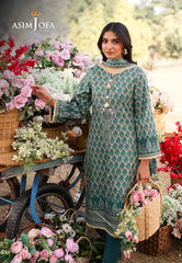 AJUUB-04 | 3Pc Unstitched Lawn Suit Vol 1 Prints By Asim Jofa