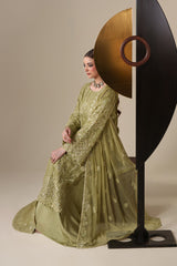 NOLA | 3Pc Unstitched Suit Luxury Chiffon Nouvelle By Emaan Adeel