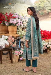 AJUUB-04 | 3Pc Unstitched Lawn Suit Vol 1 Prints By Asim Jofa