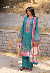 AJUUB-14 | 3Pc Unstitched Lawn Suit Vol 2 Prints By Asim Jofa