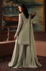 3-PC Unstiched Embroidered Chiffon By Zarif | Ethel