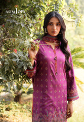 AJUUB-12 | 3Pc Unstitched Lawn Suit Vol 2 Prints By Asim Jofa