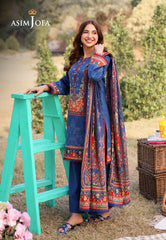 AJUUB-10 | 3Pc Unstitched Lawn Suit Vol 1 Prints By Asim Jofa