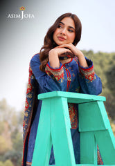 AJUUB-10 | 3Pc Unstitched Lawn Suit Vol 1 Prints By Asim Jofa