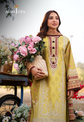 AJUUB-02 | 3Pc Unstitched Lawn Suit Vol 1 Prints By Asim Jofa