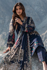 3-PC Unstitched Embroidered Linen Collection By Charizma