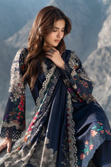 3-PC Unstitched Embroidered Linen Collection By Charizma