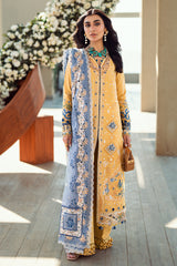 FK-06 NATALIE | 3Pc Unstitched Suit Luxury Lawn Sahil By Qalamkar