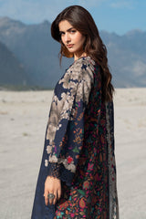 3-PC Unstitched Embroidered Linen Collection By Charizma