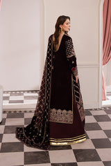 3-PC Unstitched Embroidered Velvet Noirah By Raeesa Premium | NV-003
