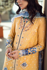 FK-06 NATALIE | 3Pc Unstitched Suit Luxury Lawn Sahil By Qalamkar