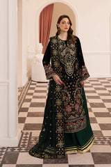 3-PC Unstitched Embroidered Velvet Noirah By Raeesa Premium | NV-004