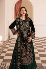 3-PC Unstitched Embroidered Velvet Noirah By Raeesa Premium | NV-004