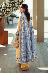 FK-06 NATALIE | 3Pc Unstitched Suit Luxury Lawn Sahil By Qalamkar