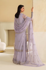 3-PC Unstiched Embroidered Chiffon By Zarif | Sirha