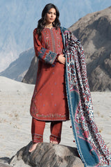 3-PC Unstitched Peach Leather Collection By CHARIZMA