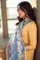 FK-06 NATALIE | 3Pc Unstitched Suit Luxury Lawn Sahil By Qalamkar