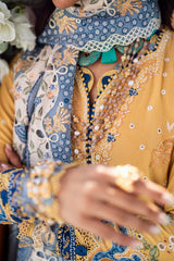 FK-06 NATALIE | 3Pc Unstitched Suit Luxury Lawn Sahil By Qalamkar