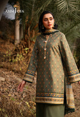 AJUUB-15 | 3Pc Unstitched Lawn Suit Vol 2 Prints By Asim Jofa