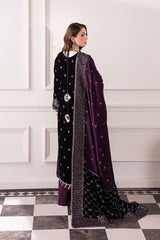 3-PC Unstitched Embroidered Velvet Noirah By Raeesa Premium | NV-001