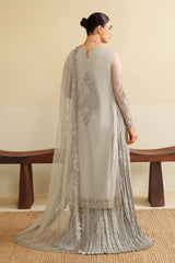 3-PC Unstiched Embroidered Chiffon By Zarif | Milan