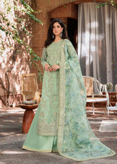3-PC Organza Embroidered Hand Embolished By Akbar Aslam | Riwayat