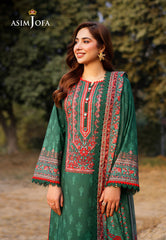 AJUUB-11 | 3Pc Unstitched Lawn Suit Vol 2 Prints By Asim Jofa