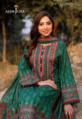 AJUUB-11 | 3Pc Unstitched Lawn Suit Vol 2 Prints By Asim Jofa