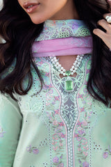 FK-04 CHLOE | 3Pc Unstitched Suit Luxury Lawn Sahil By Qalamkar