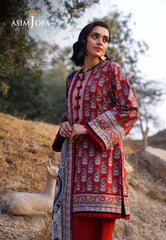 AJUUB-01 | 3Pc Unstitched Lawn Suit Vol 1 Prints By Asim Jofa