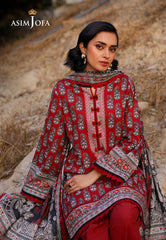 AJUUB-01 | 3Pc Unstitched Lawn Suit Vol 1 Prints By Asim Jofa