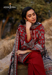 AJUUB-01 | 3Pc Unstitched Lawn Suit Vol 1 Prints By Asim Jofa