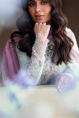 FK-04 CHLOE | 3Pc Unstitched Suit Luxury Lawn Sahil By Qalamkar