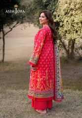 AJUUB-16 | 3Pc Unstitched Lawn Suit Vol 2 Prints By Asim Jofa