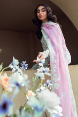 FK-04 CHLOE | 3Pc Unstitched Suit Luxury Lawn Sahil By Qalamkar